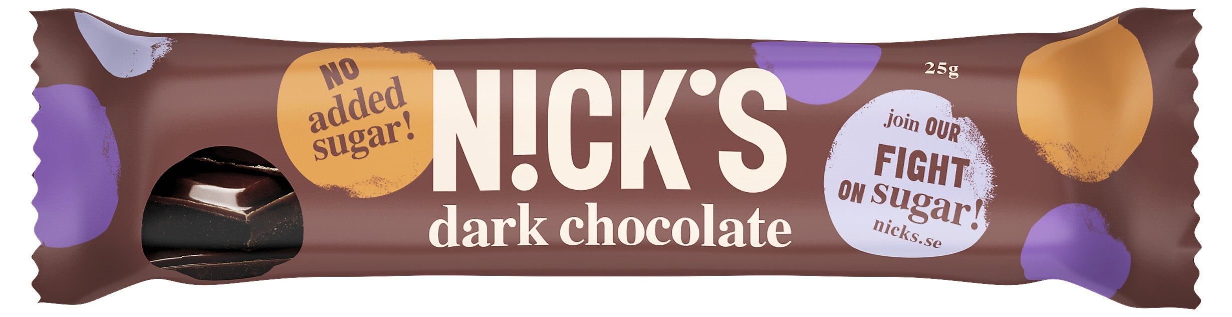 Nicks Stevia Dark Chocolate, 2-pack