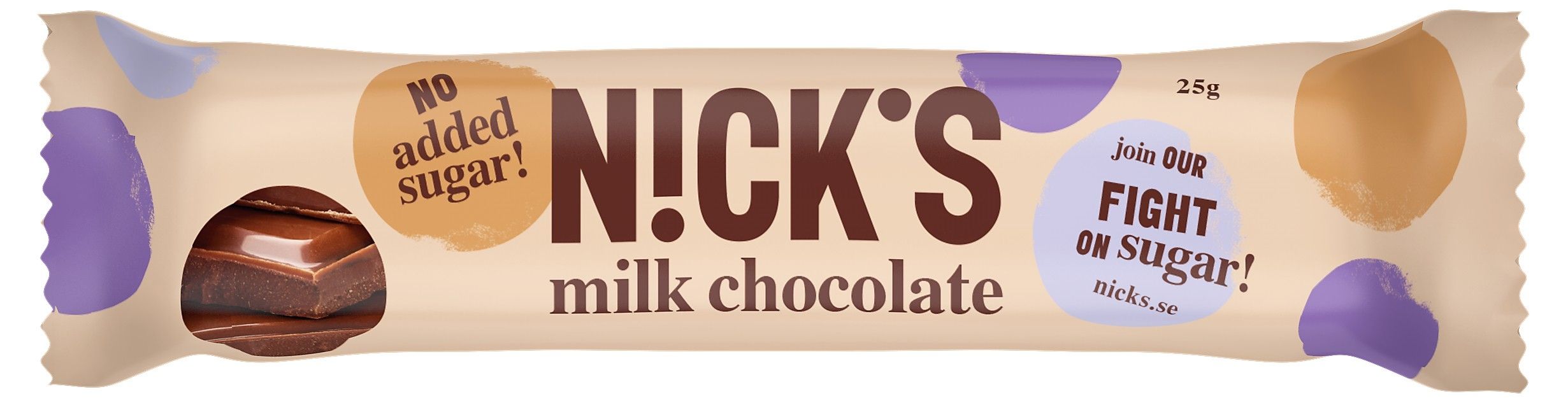Nicks Stevia Milk Chocolate, 2-pack