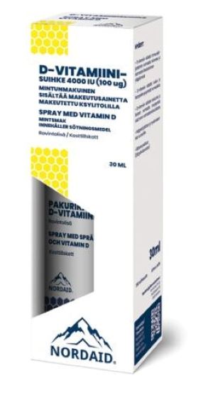 Nordaid D-vitamiinisuihke 30 ml / 100 mcg