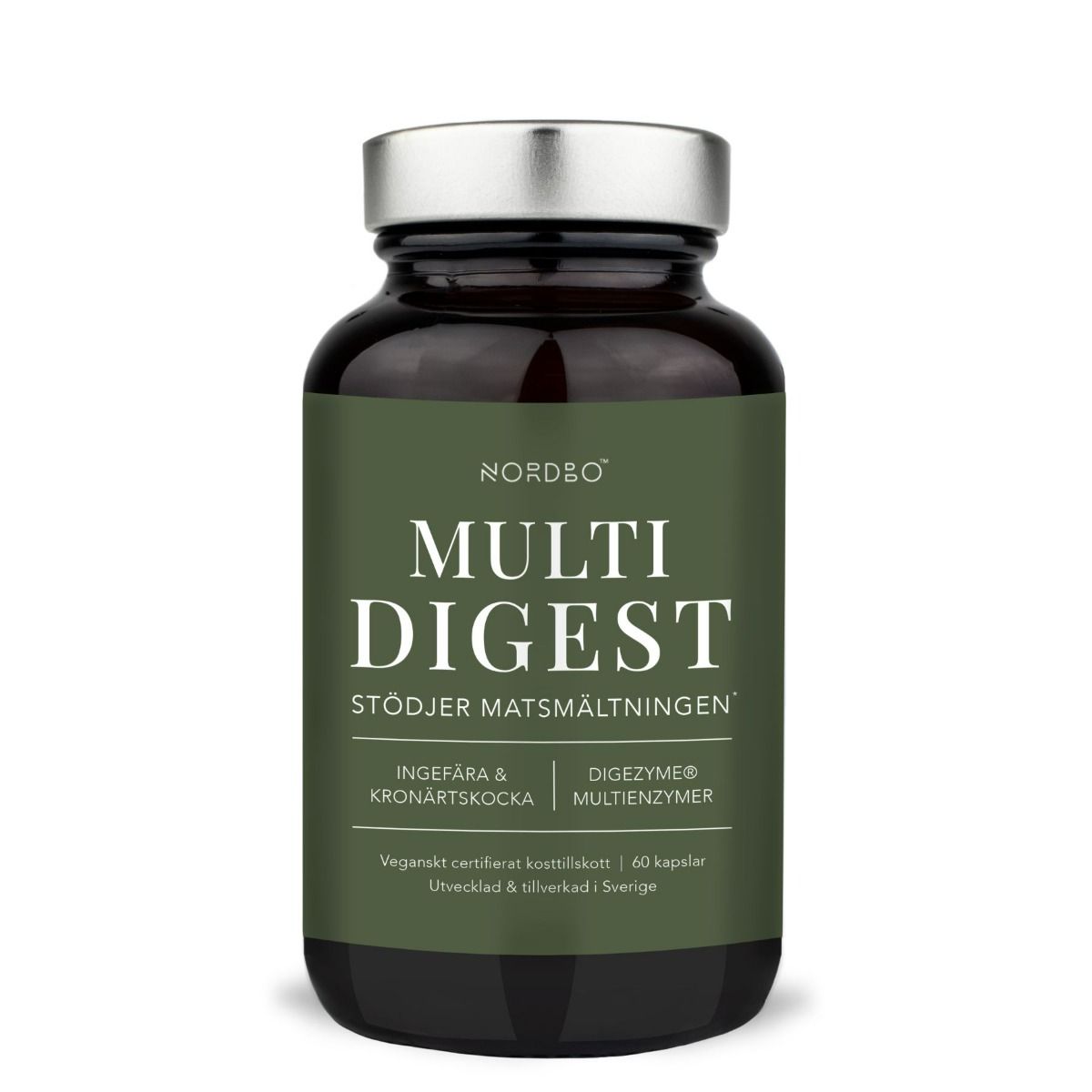 Nordbo Multi Digest ravintolisä ruoansulatuksen tueksi 60 kaps