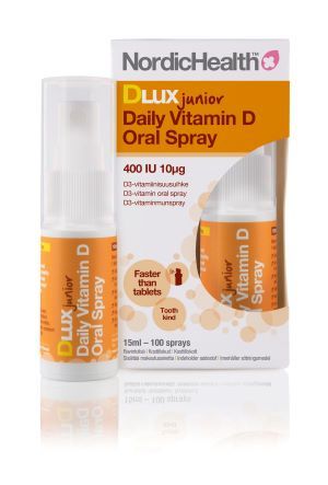 Nordic Health DLux  Junior D3 -suusuihke 10 mikrog 15 ml