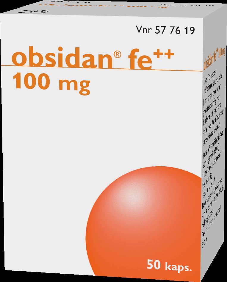 OBSIDAN FE++ 100 mg 50 kapselia