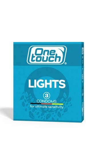 One Touch Lights kondomi 3 kpl