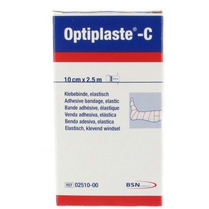 Optiplaste-C elastinen liimaside, 10 cm x 2,5 m