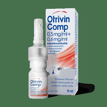 OTRIVIN COMP 0,5/0,6 mg/ml 10 ml nenäsumute, liuos, Khone-pumppu