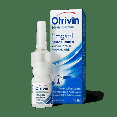 OTRIVIN SÄILYTYSAINEETON 1 mg/ml 10 ml nenäsumute, liuos, Khone-pumppu