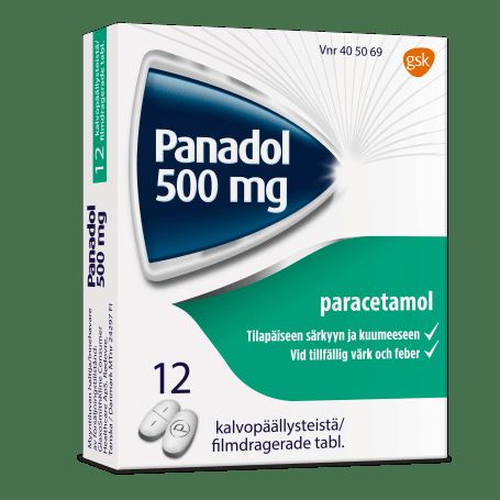 PANADOL 500 mg 30 fol tabl, kalvopääll