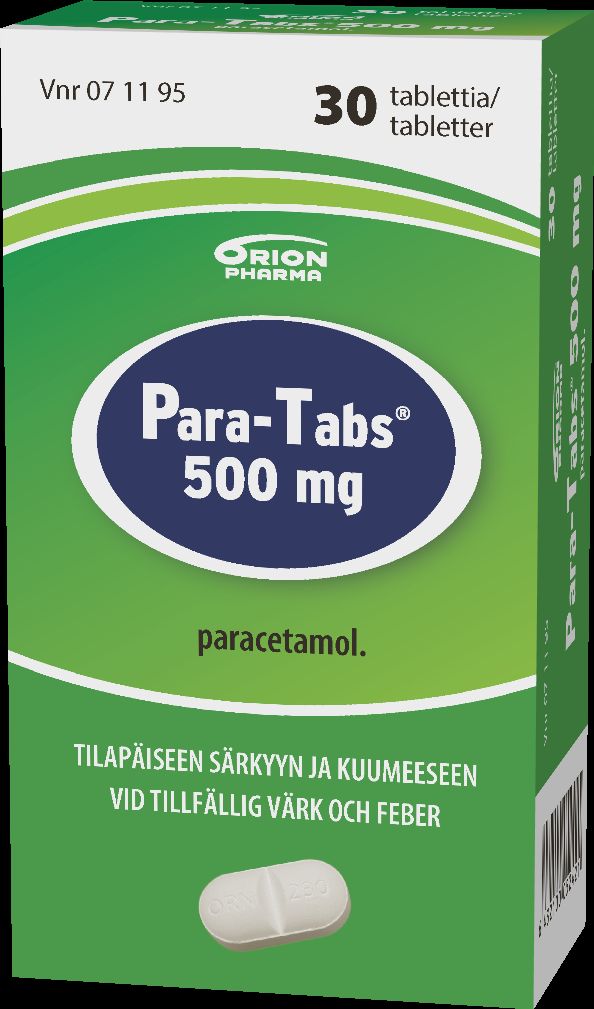 PARA-TABS 500 mg 30 fol tabl