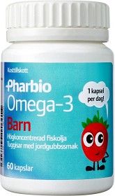 Pharbio Omega-3 Lapset, 60 kpl