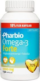Pharbio Omega-3 Forte, 132 kpl