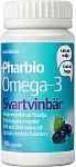 Pharbio Omega-3 Mustaherukka, 90 kpl