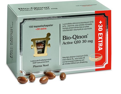 Pharma Nord Bio-Qinon Active Q10 30 mg Extra, 150+30 kaps.