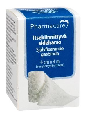 Pharmacare Itsekiinnittyvä Sideharso 4 cm x 4 m