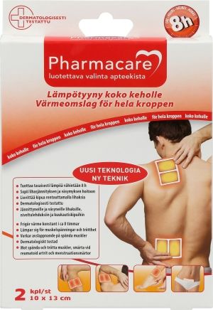 Pharmacare lämpötyyny 2kpl 10x13 cm