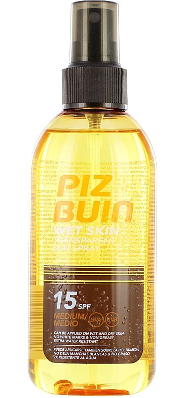 Piz Buin Wet Skin Transparent Sun Spray SPF15, 150 ml
