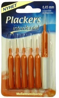 Plackers Interdental 0,45 mm, 6 st