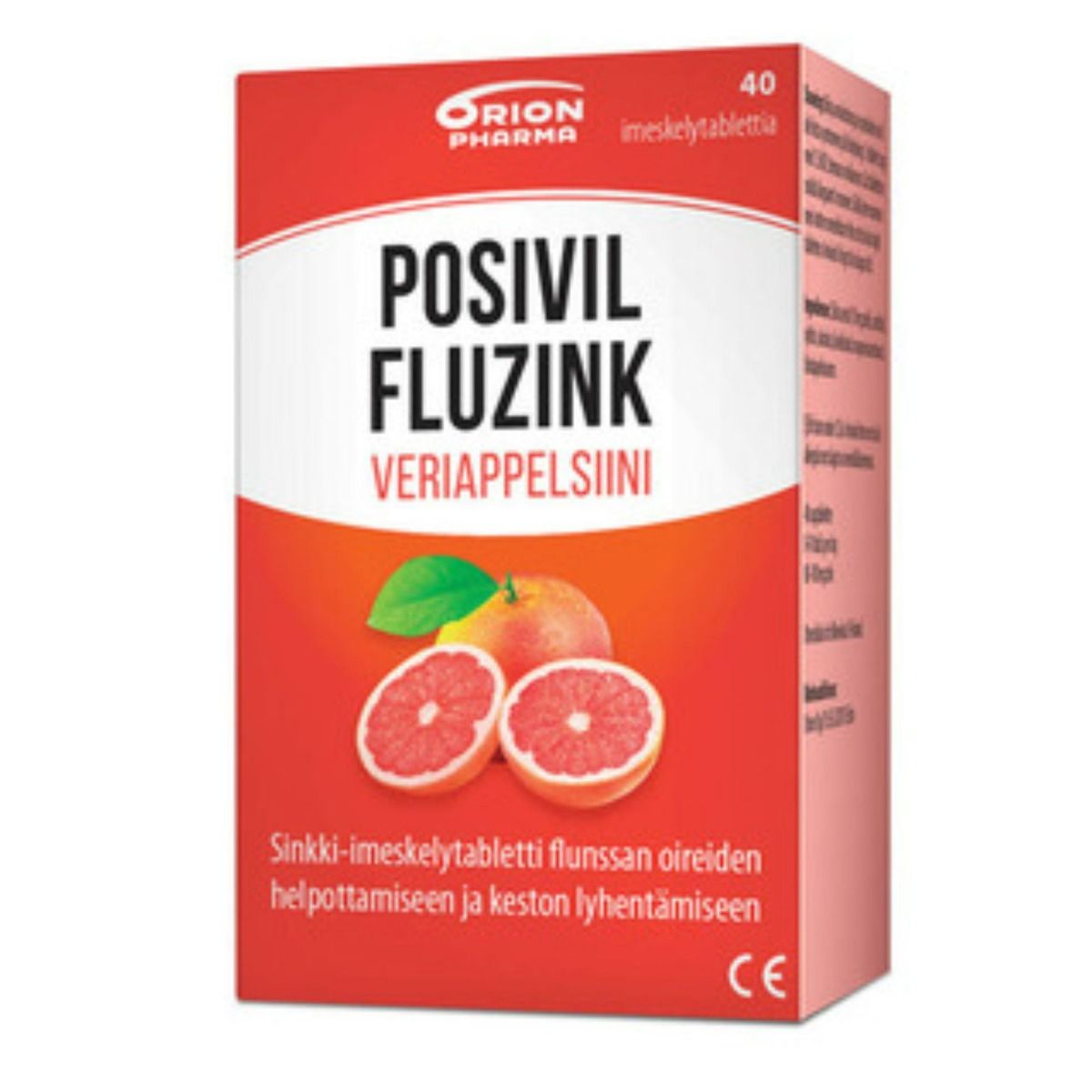 Posivil FluZink veriappelsiini 40 imeskelytabl