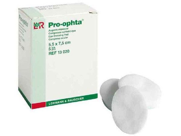 Pro-Ophta Ögonkompress 5,5cm x 7,5cm, 5 st