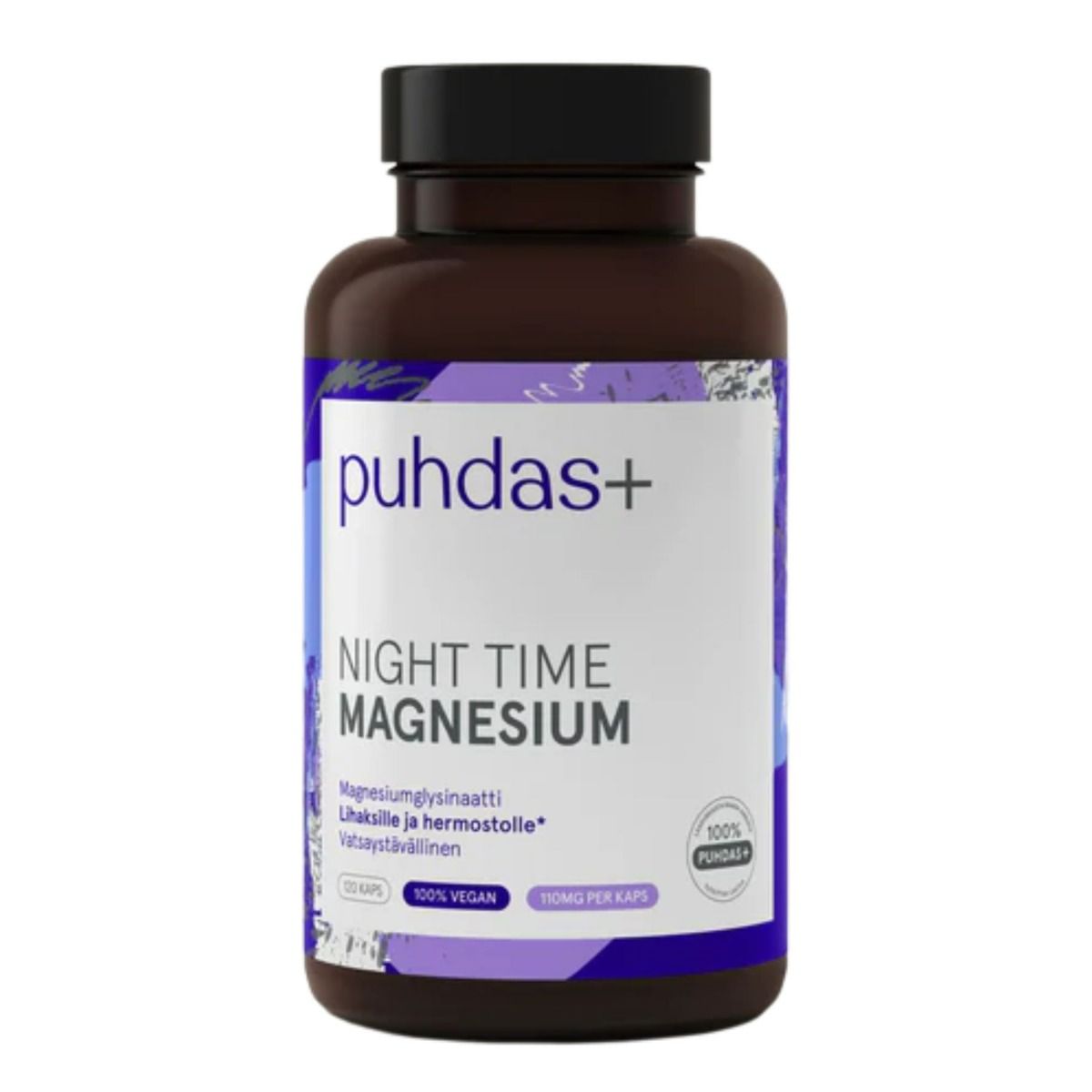 Puhdas+ Night Time Magnesium 120 vegekaps