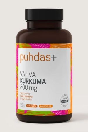 Puhdas+ Vahva Kurkuma 600 mg 120 vegekaps