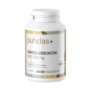 Puhdas+ Ubikinoni Q10 100 mg+ C-vit. 120 vegekaps