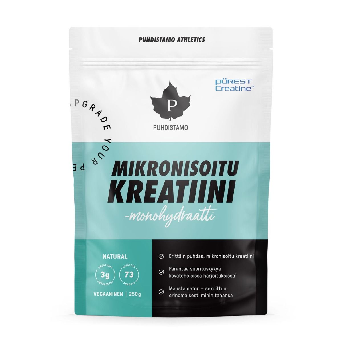 Puhdistamo Athletics Mikronisoitu Kreatiinimonohydraatti Pürest 250 g