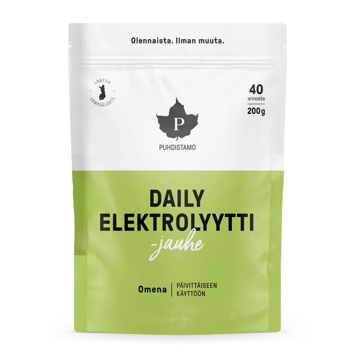 Puhdistamo Daily Elektrolyyttijauhe Omena 200 g