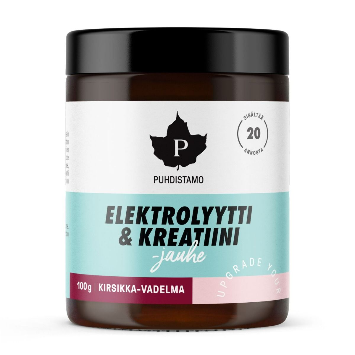 Puhdistamo Elektrolyytti & Kreatiini -jauhe Kirsikka-Vadelma 100 g