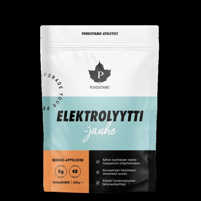 Puhdistamo Elektrolyyttijauhe Mango-Appelsiini, 240g 