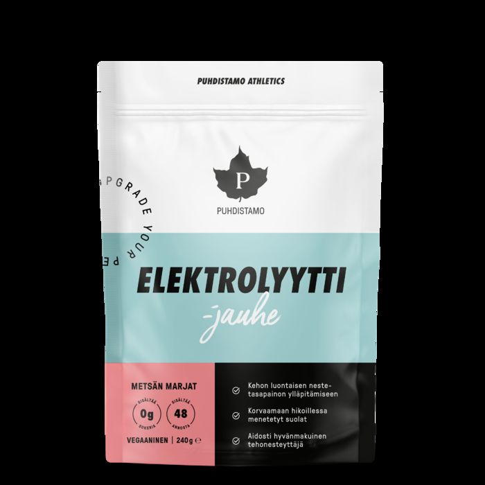 Puhdistamo Elektrolyyttijauhe Metsän marjat 240g 