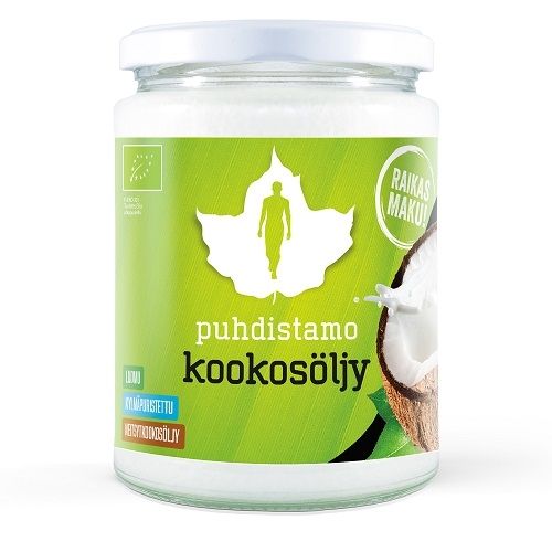 Puhdistamo Luomu Extra-neitsytkookosöljy, 500 ml