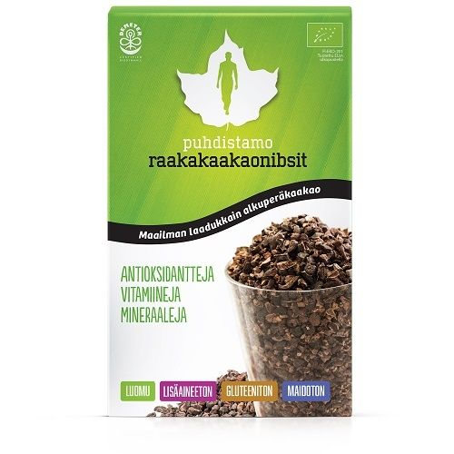 Puhdistamo Luomu raakakaakaonibsit, 200 g