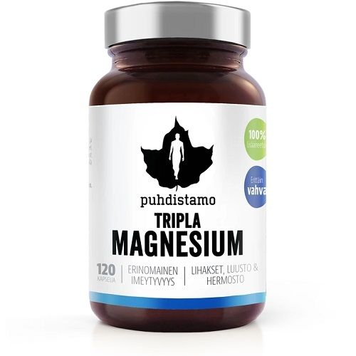 Puhdistamo Tripla Magnesium, 120 kaps.