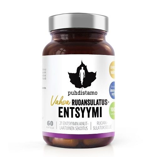 Puhdistamo Vahva Ruoansulatusentsyymi, 60 kaps.