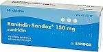 Ranitidin Sandoz, 150 mg, 30 st