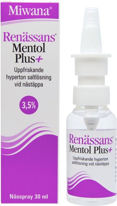 Renässans Mentol Plus Nenäsumute, 30 ml
