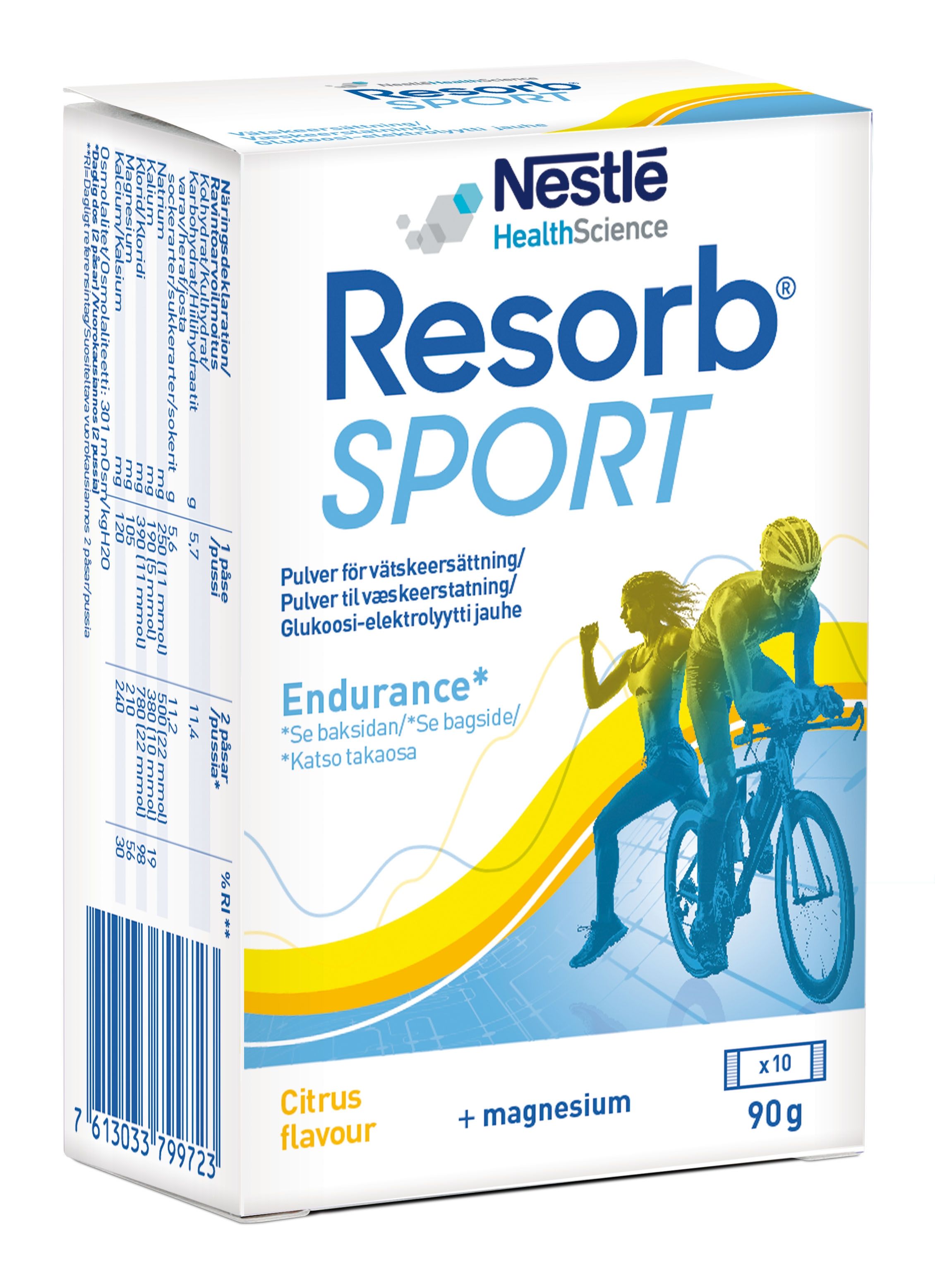 Resorb Sport Citron Dospåsar, 10 st