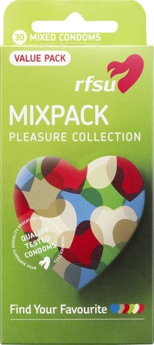 RFSU Mixpack Pleasure Collection kondomit, 30 kpl