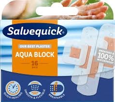 Salvequick Aqua Block laastari, 16 kpl