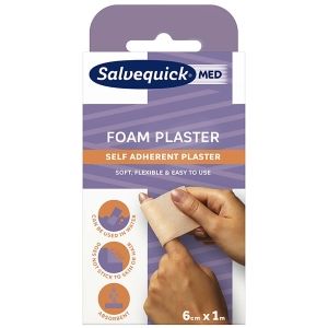 Salvequick MED 6 cm x 1 m Foam plaster 1 kpl