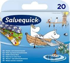 Salvequick Muumi lastenlaastari 3 kokoa , 20 kpl