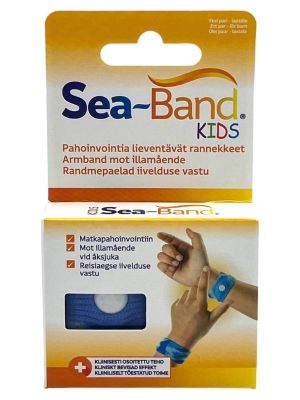 Sea-Band Kids pahoinvointirannekkeet sininen