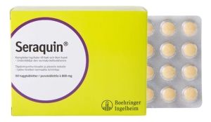 Seraquin 800 mg tabletti kissoille ja pienille koirille täydennysrehu 60 kpl