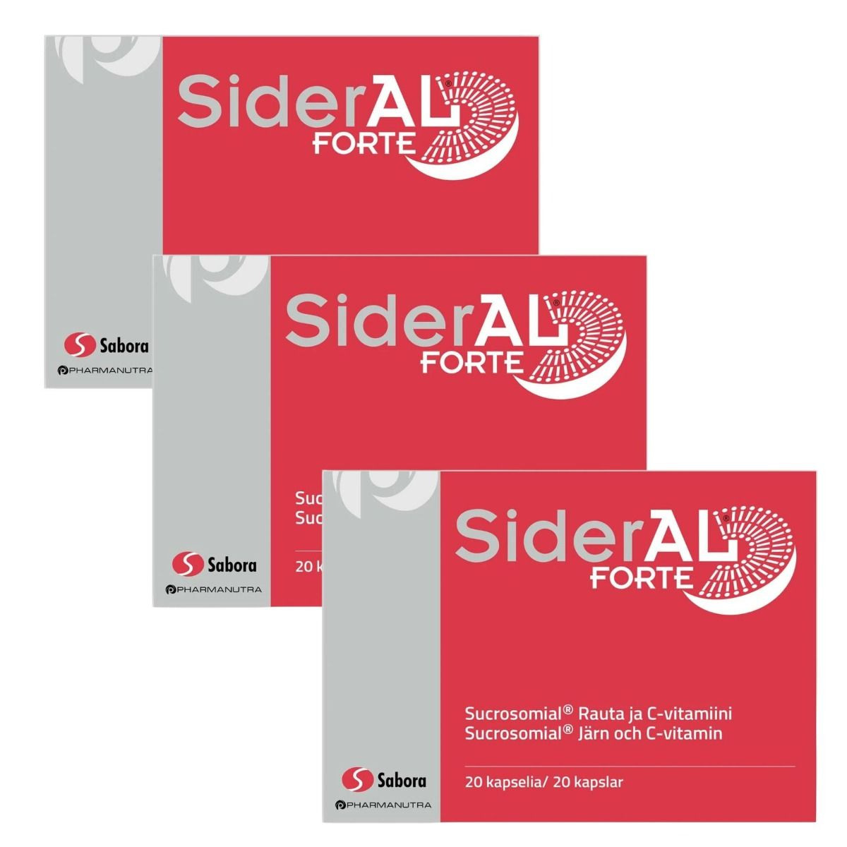 Sideral Forte 30 mg 20 kaps x 3 TRIPLAPAKKAUS