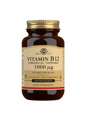 Solgar B12-vitamiini 1000 µg, imeskelytabletti 100 kpl.