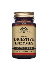 Solgar® Vegan Digestive Enzymes vegaaninen ruuansulatusentsyymi, 50 tabl
