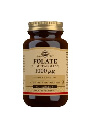 Solgar Folaatti (Metafolin®) 1000 µg, 60 tabl.