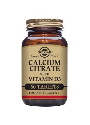 Solgar Kalsiumsitraatti + D3 60 tabl