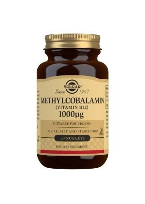 Solgar Metyylikobalamiini 1000 µg, 30 imeskelytabl.