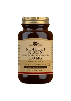 Solgar No-Flush niasiini (inositolheksanikotinaatti) 500 mg, 50 kaps.